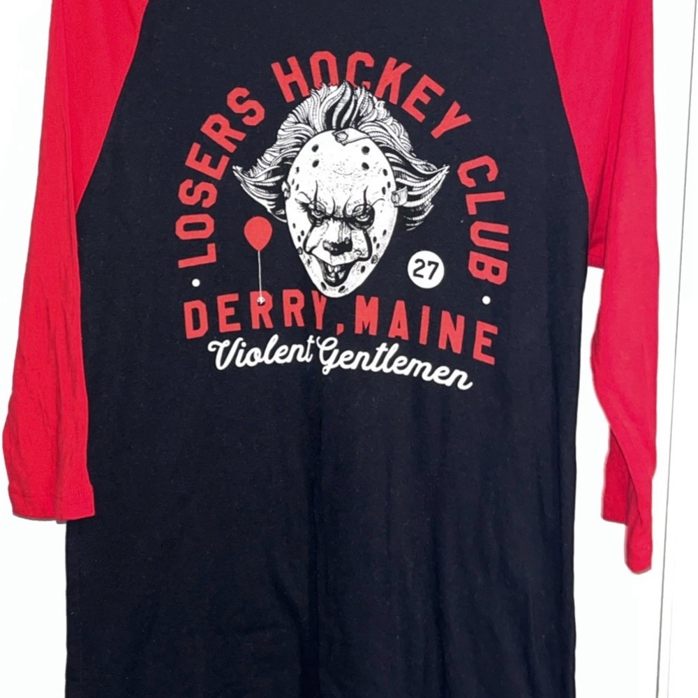 Violent Gentlemen Red and Black Long Sleeve Tee